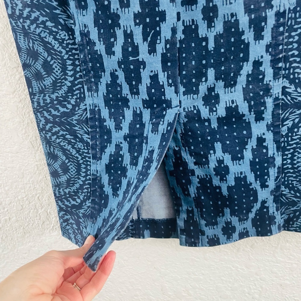 Anthropologie Tracy Reese Alai Ikat Midi Pencil Skirt - Picture 4 of 10